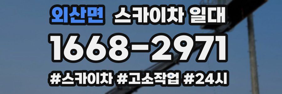 외산면 스카이차 일대