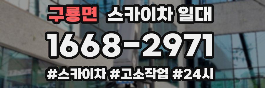 구룡면 스카이차 일대