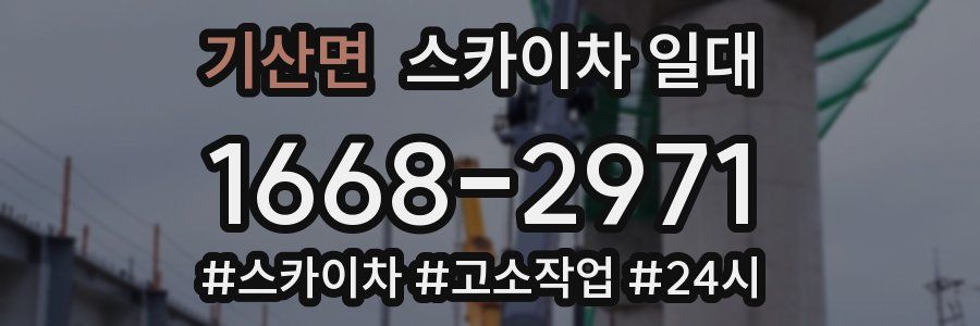 기산면 스카이차 일대