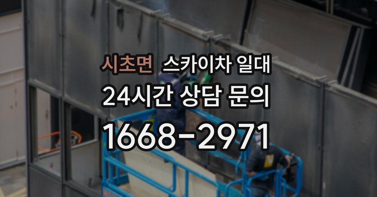시초면 스카이차 일대
