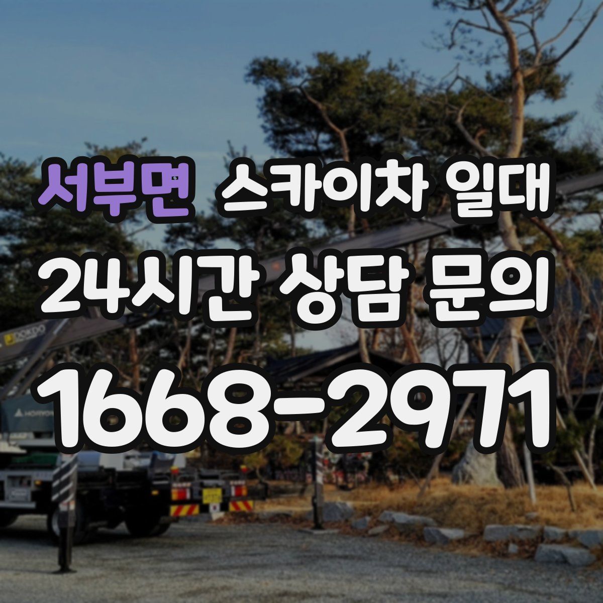서부면 스카이차 일대