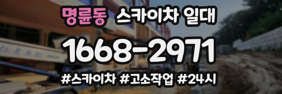 명륜동 스카이차 일대