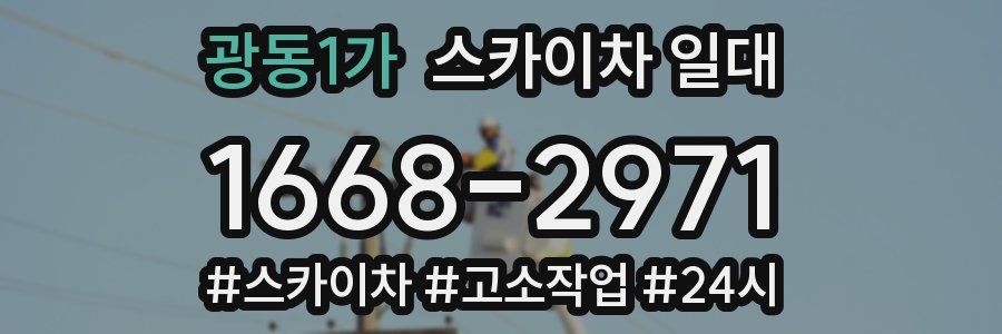 광동1가 스카이차 일대