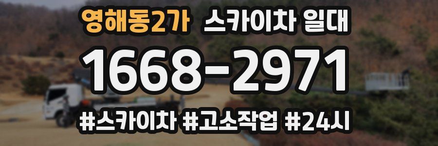 영해동2가 스카이차 일대