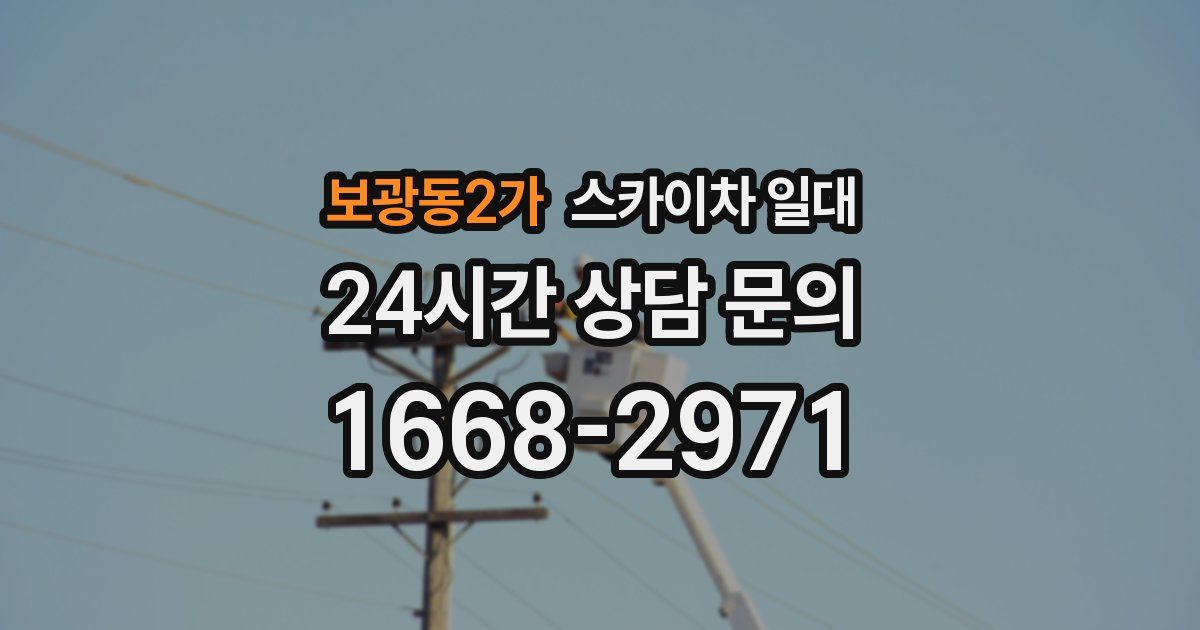 보광동2가 스카이차 일대