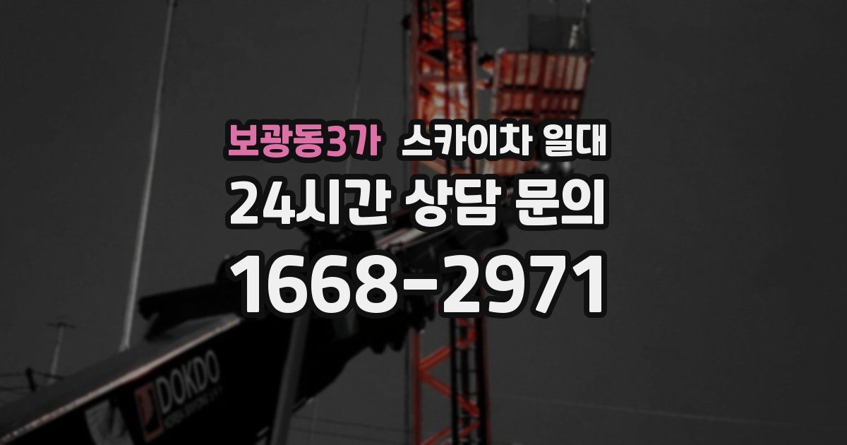 보광동3가 스카이차 일대