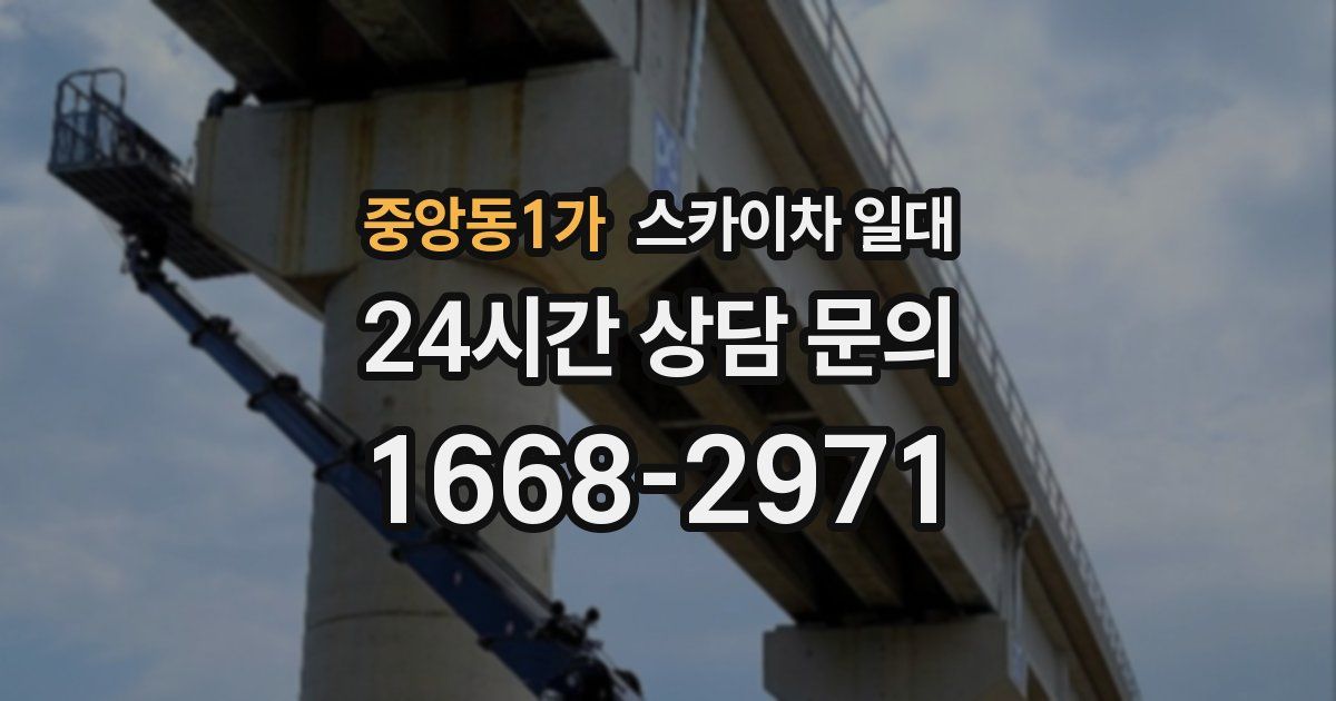 중앙동1가 스카이차 일대