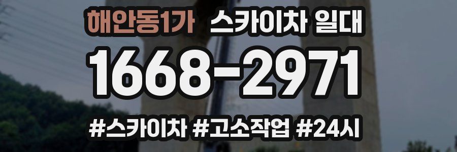 해안동1가 스카이차 일대