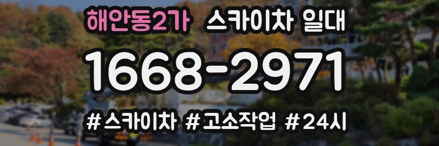 해안동2가 스카이차 일대