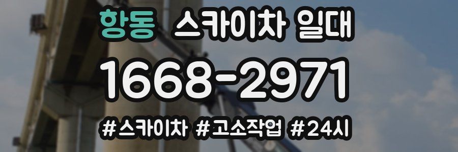 항동 스카이차 일대