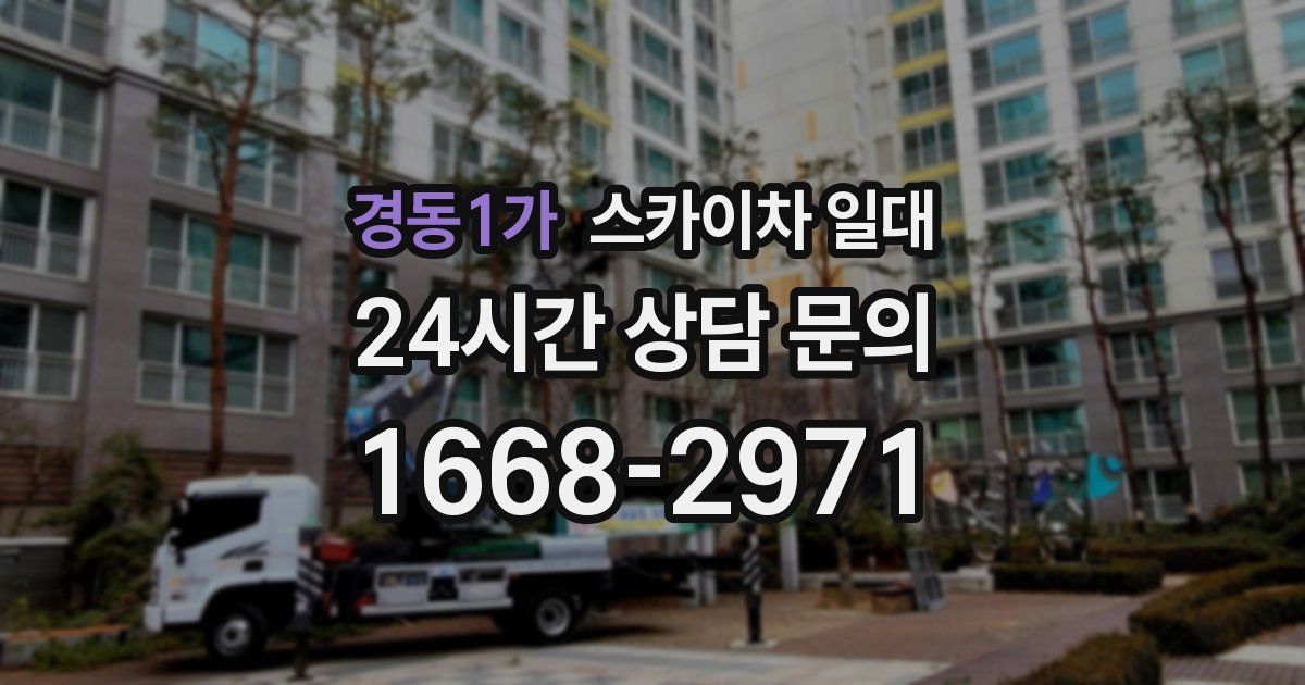 경동1가 스카이차 일대