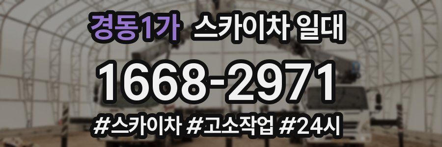 경동1가 스카이차 일대