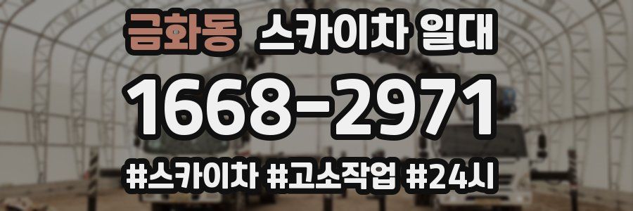 금화동 스카이차 일대