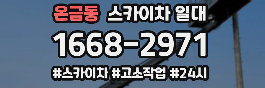 온금동 스카이차 일대