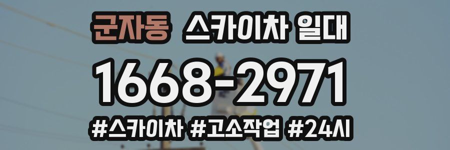 군자동 스카이차 일대