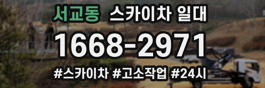 서교동 스카이차 일대