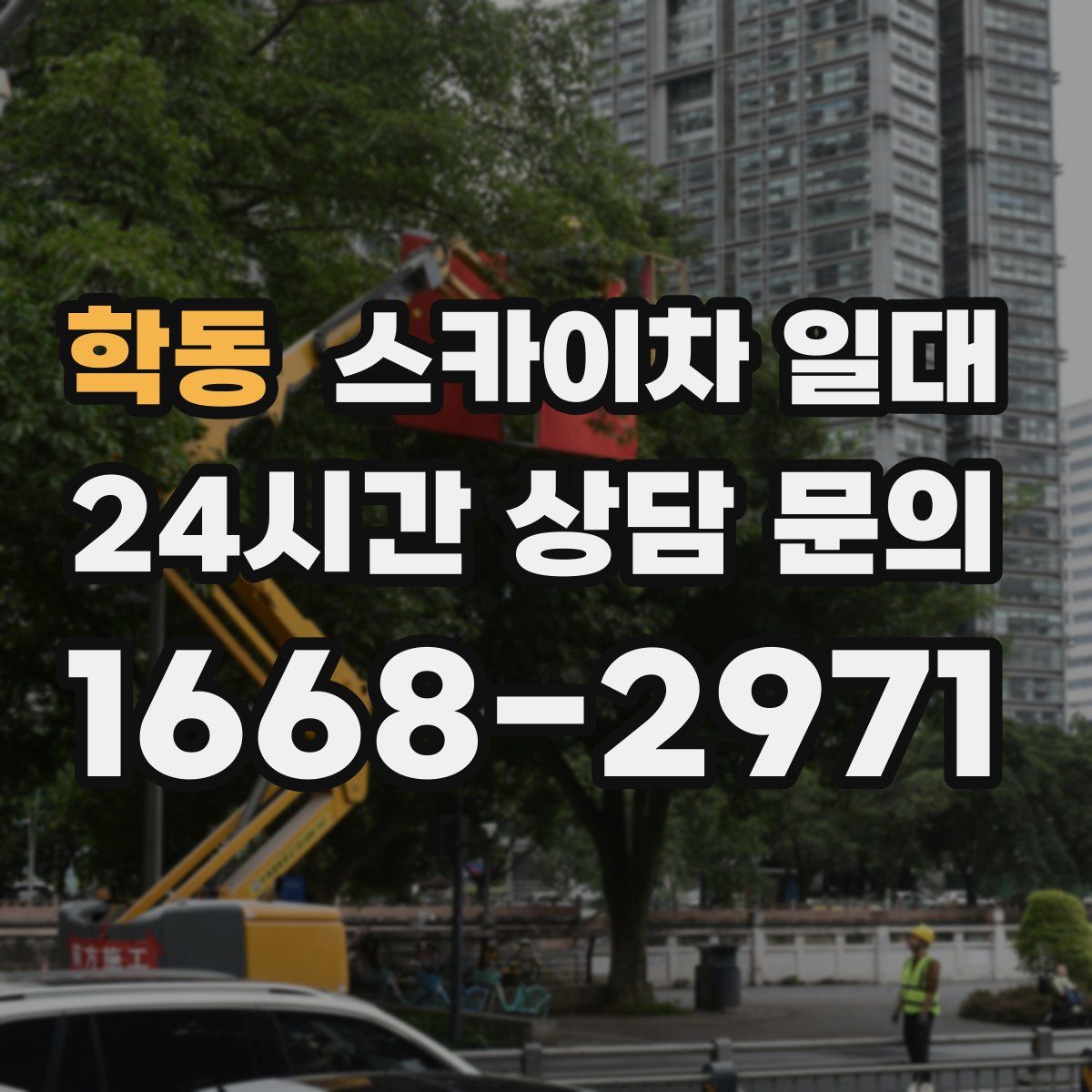 학동 스카이차 일대