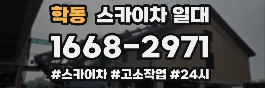 학동 스카이차 일대