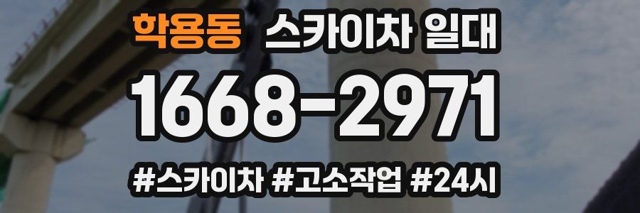 학용동 스카이차 일대