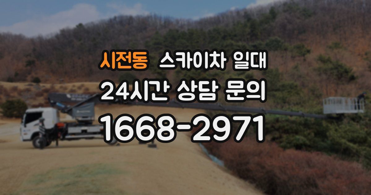 시전동 스카이차 일대