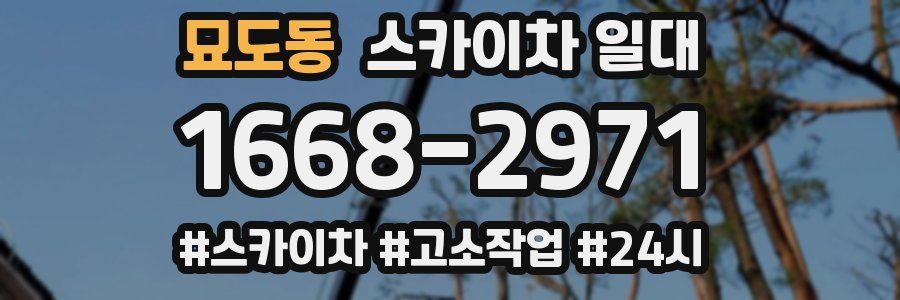 묘도동 스카이차 일대