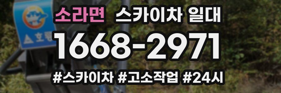 소라면 스카이차 일대