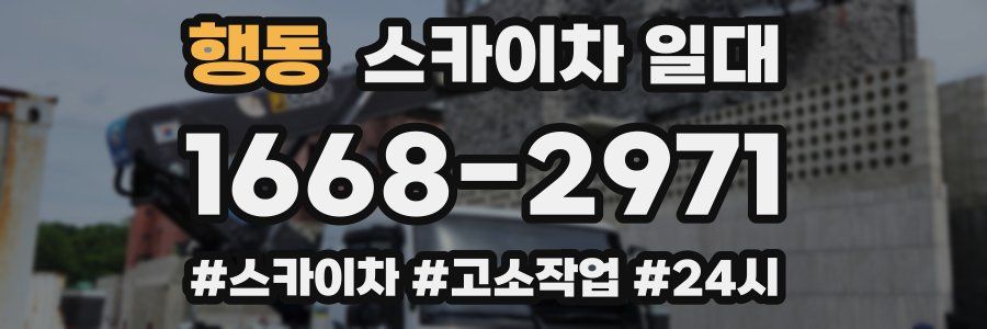 행동 스카이차 일대