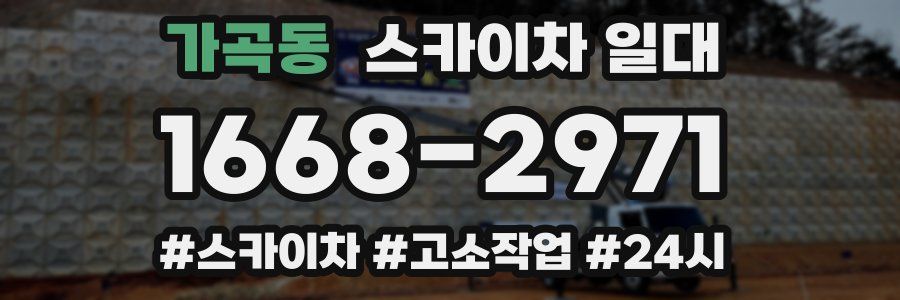 가곡동 스카이차 일대