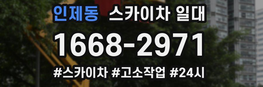 인제동 스카이차 일대