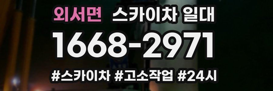 외서면 스카이차 일대