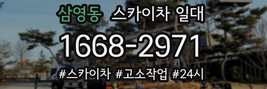 삼영동 스카이차 일대