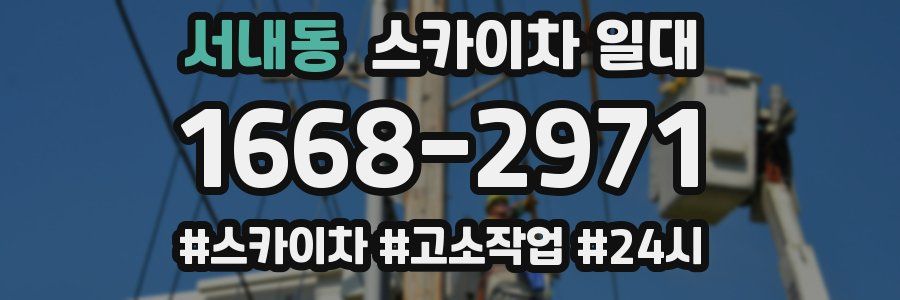 서내동 스카이차 일대