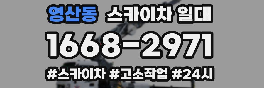 영산동 스카이차 일대