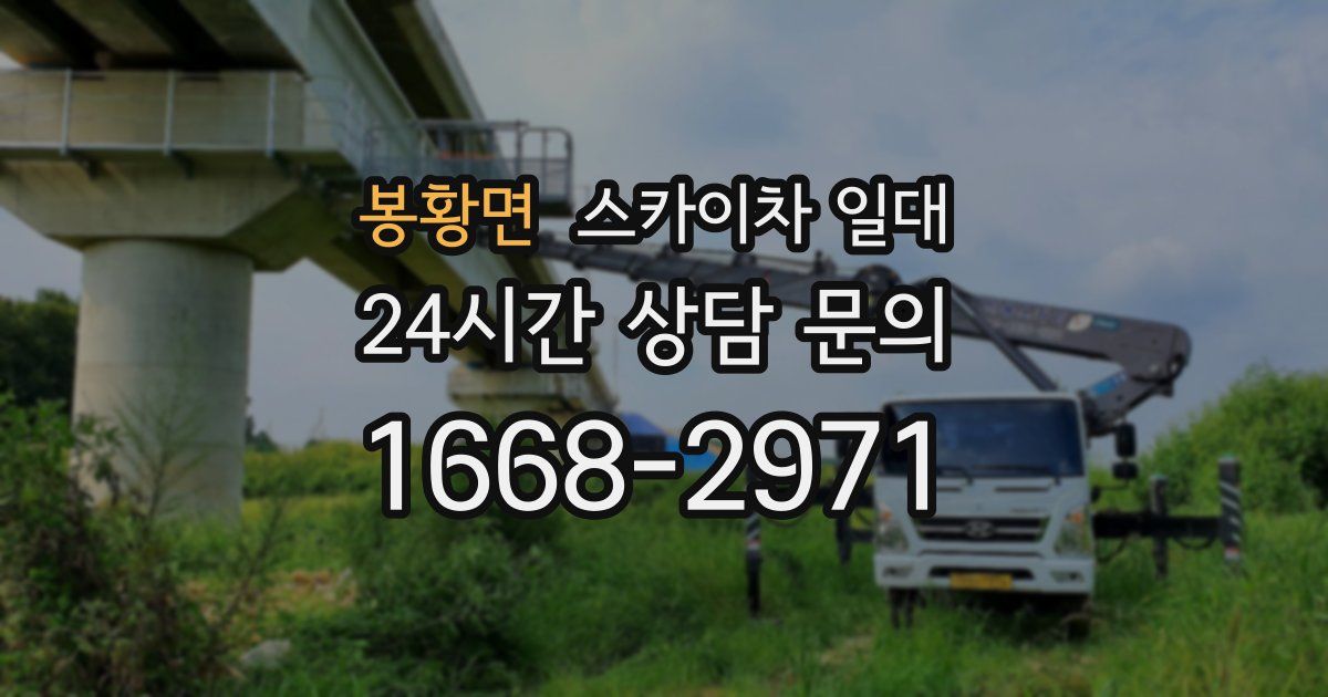 봉황면 스카이차 일대