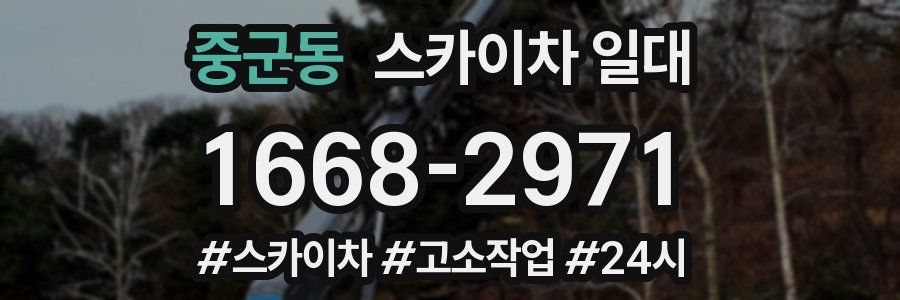 중군동 스카이차 일대