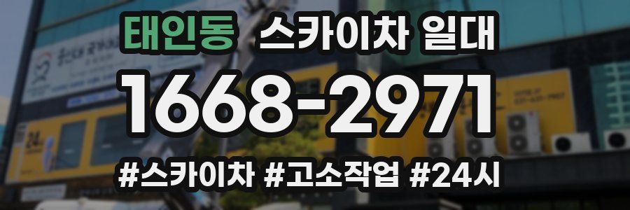 태인동 스카이차 일대