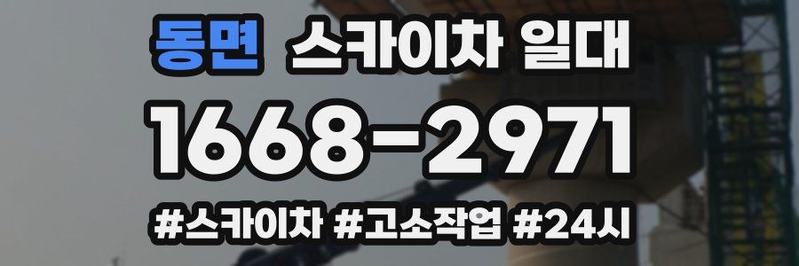 동면 스카이차 일대