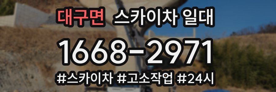 대구면 스카이차 일대