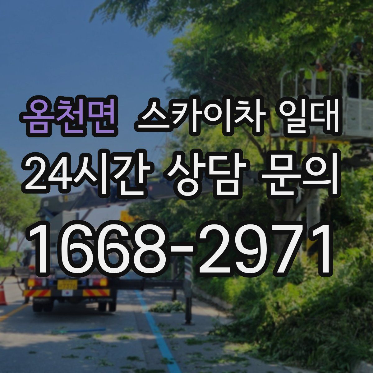 옴천면 스카이차 일대