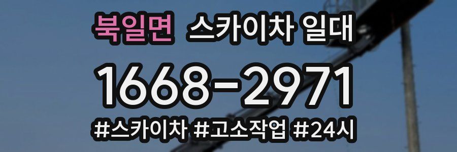 북일면 스카이차 일대
