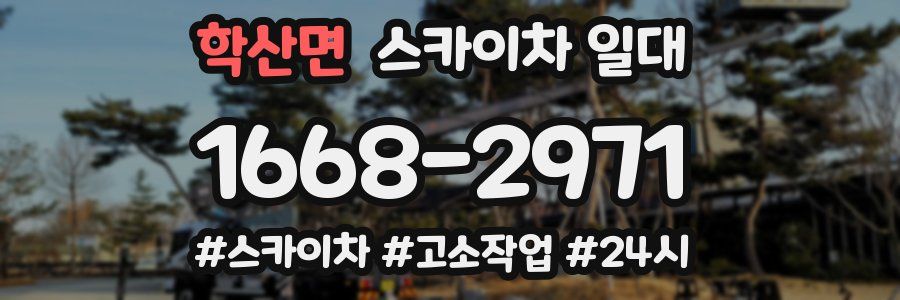 학산면 스카이차 일대
