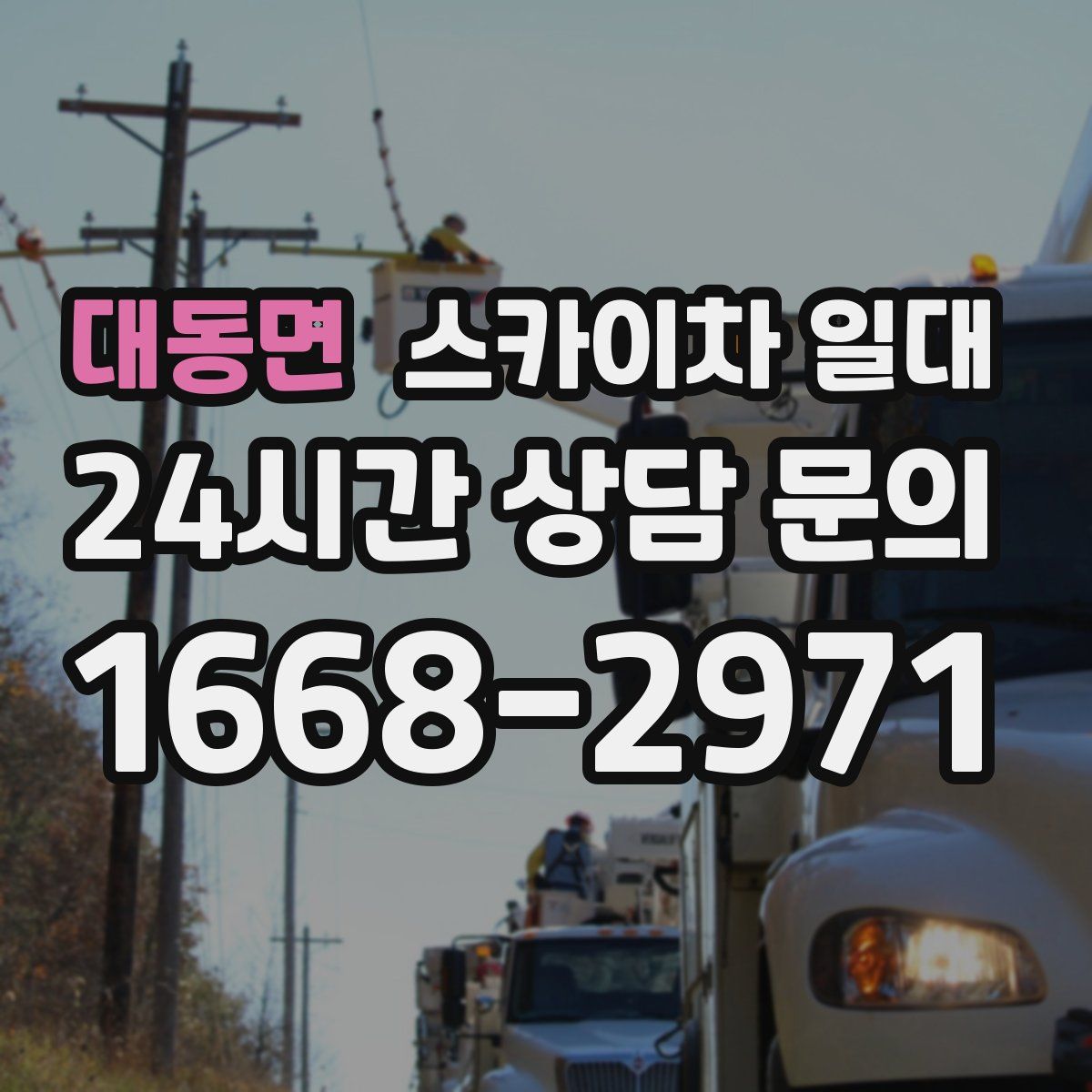 대동면 스카이차 일대