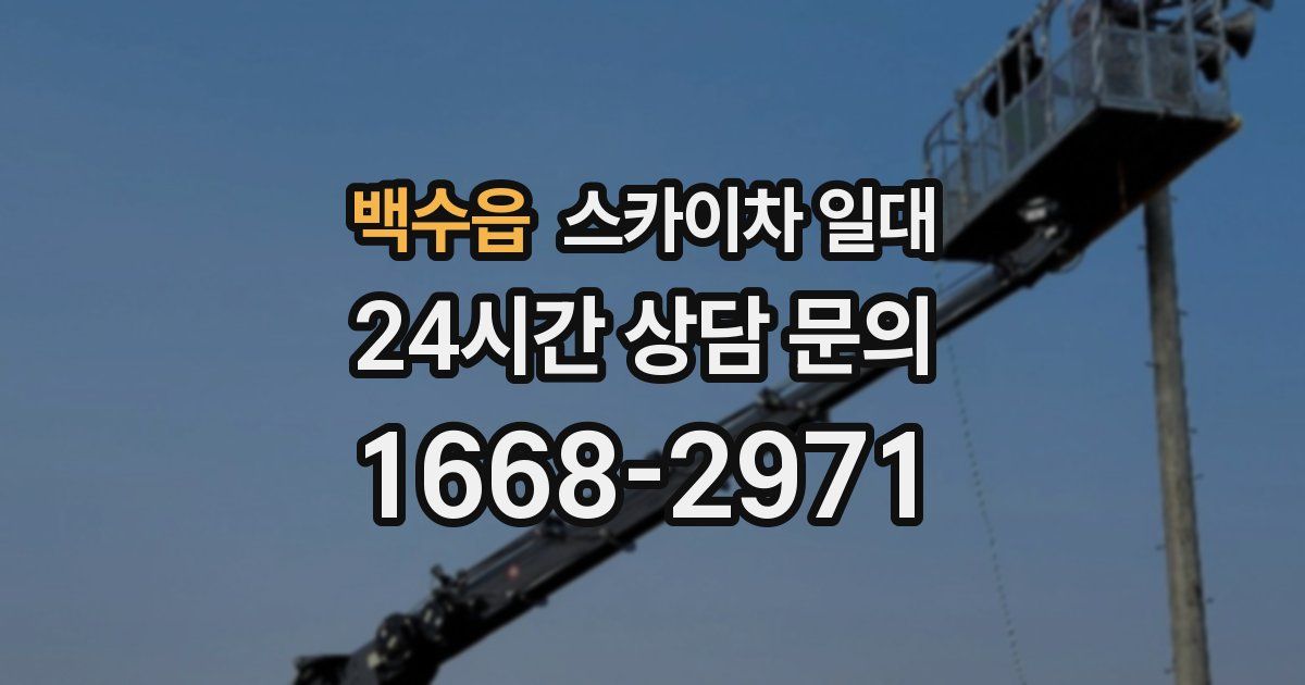백수읍 스카이차 일대