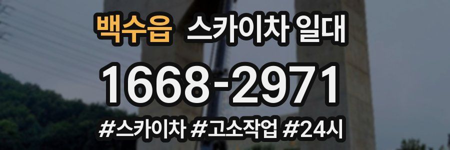 백수읍 스카이차 일대