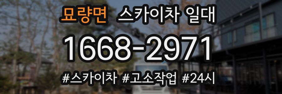 묘량면 스카이차 일대
