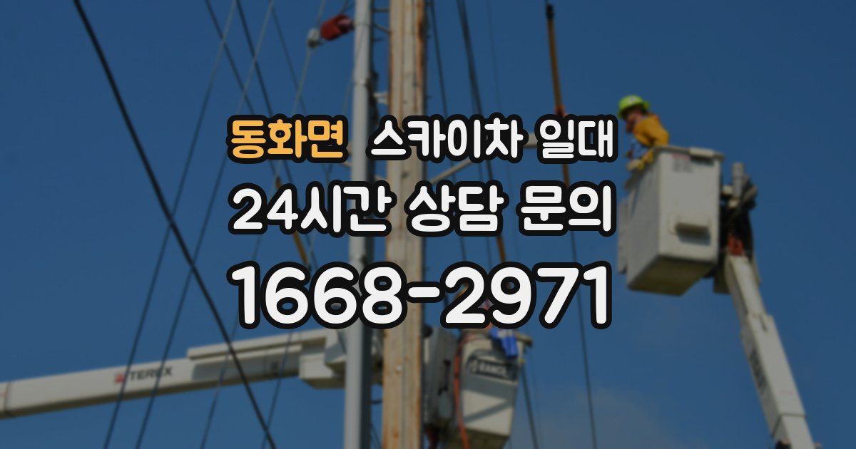 동화면 스카이차 일대