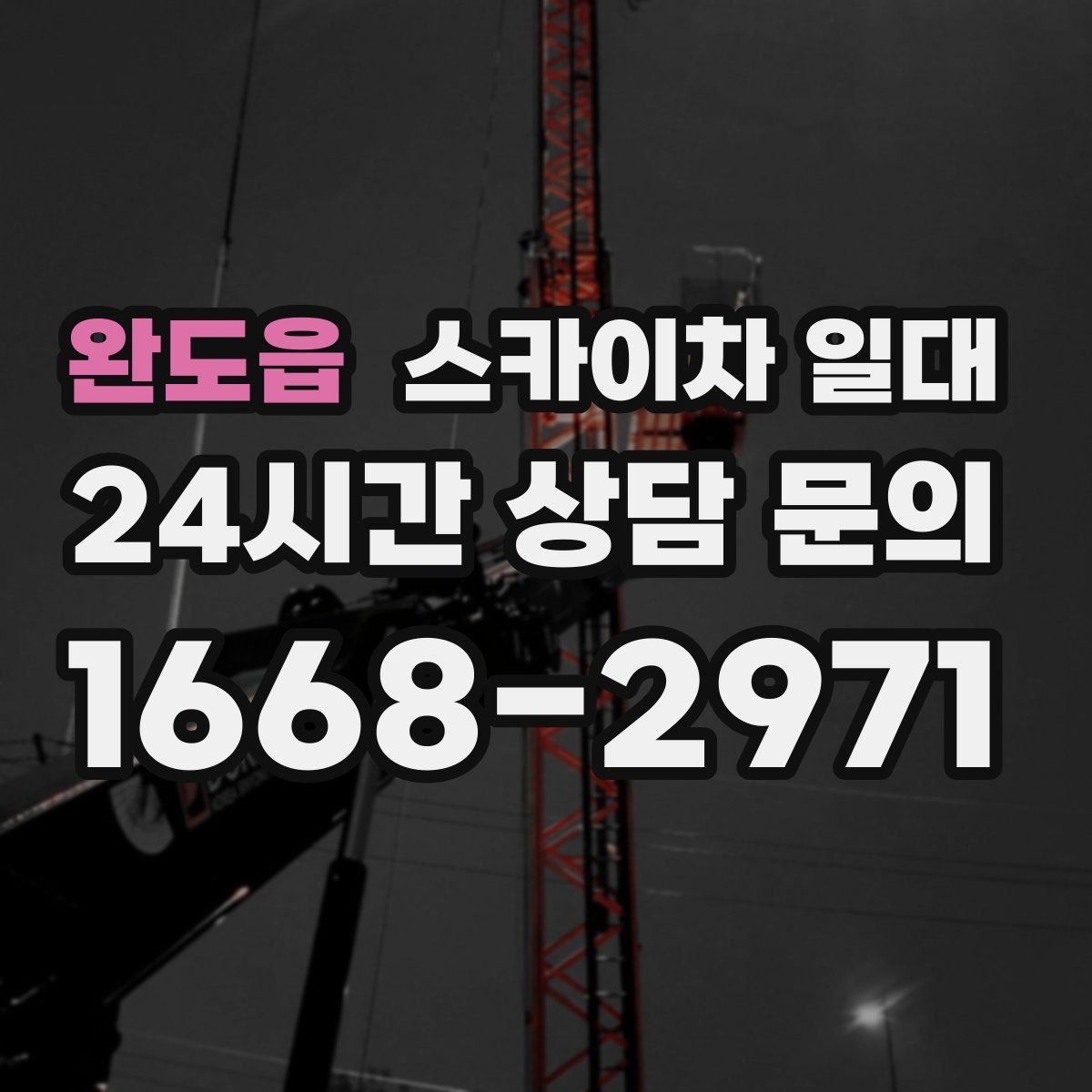 완도읍 스카이차 일대