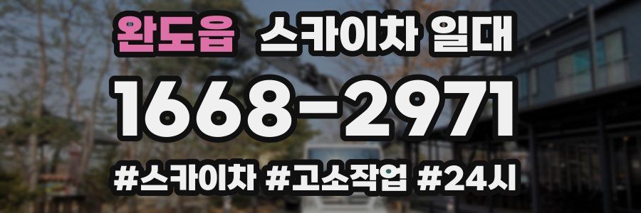 완도읍 스카이차 일대