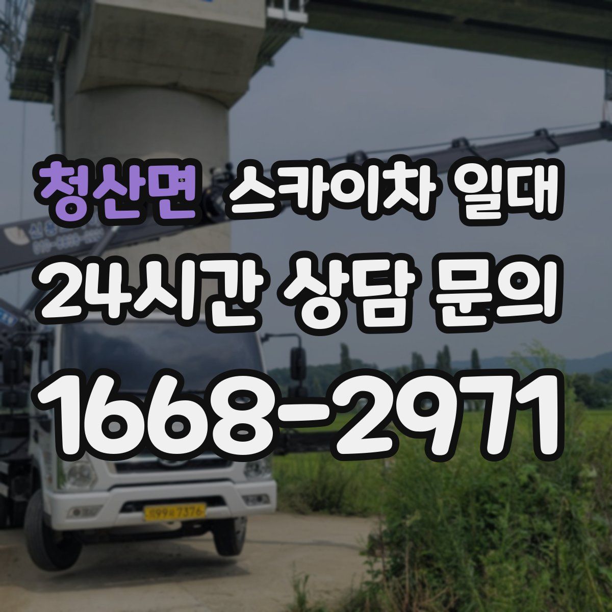 청산면 스카이차 일대