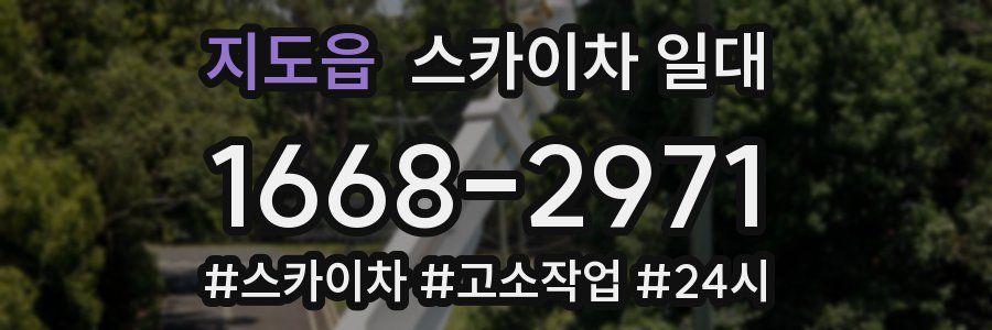 지도읍 스카이차 일대